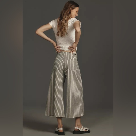 NWOT Anthropologie Pilcro Foxglove Mid-Rise Flare Pants Size 25 - Picture 1 of 14